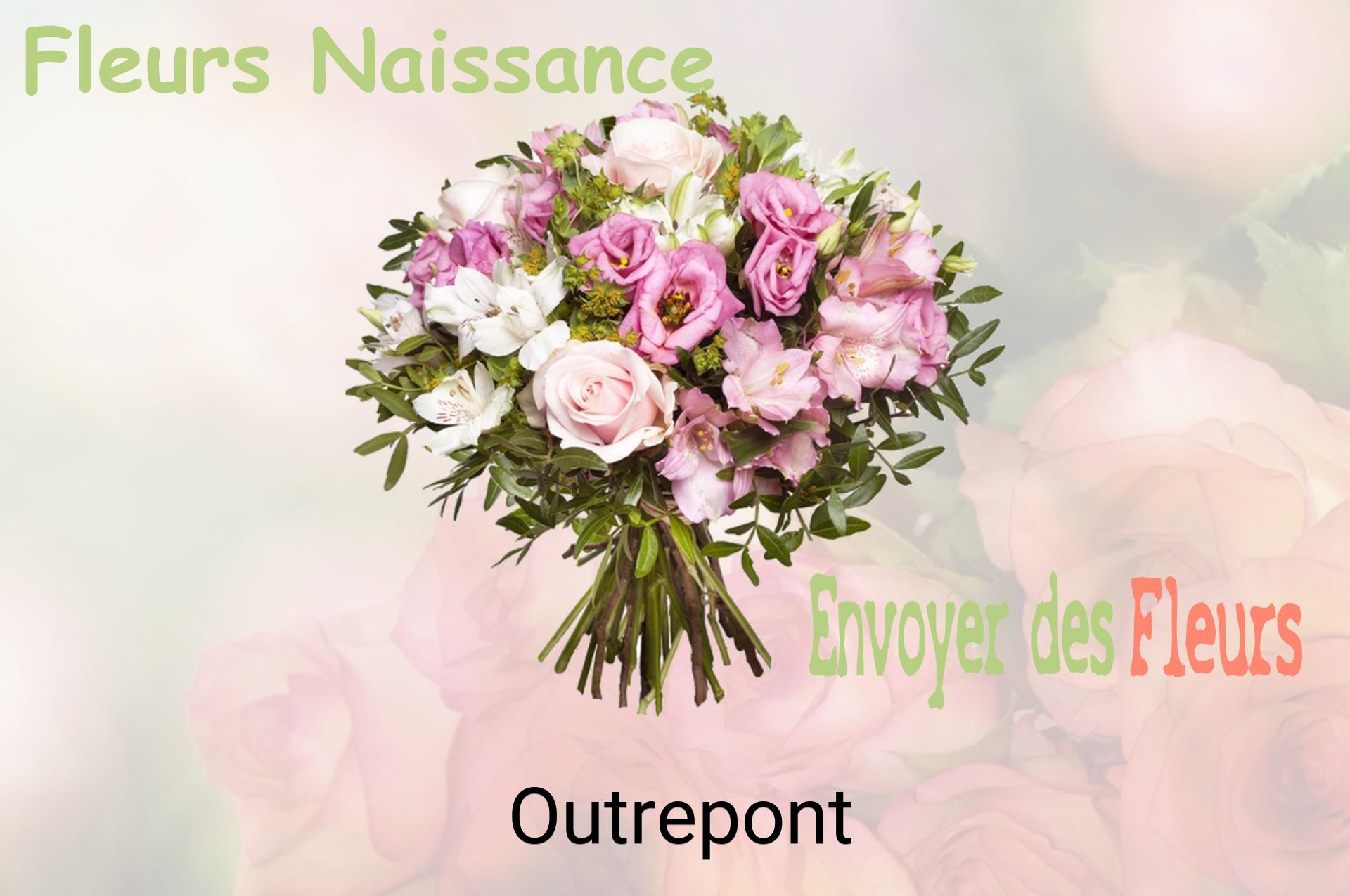 Bouquet de fleurs de naissance livré à Outrepont
